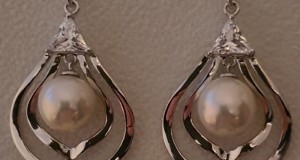 fabulosi cercei argint 925, cristale si perle naturale