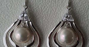fabulosi cercei argint 925, cristale si perle naturale