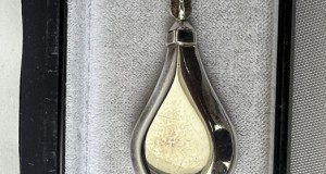 Pandantiv, recipient parfum din argint