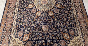 Spectaculos covor persan Keshan-lână-mătase-manual