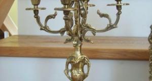 Set- ceas cu doua sfesnice bronz