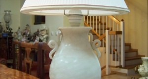 lampa fina din alabastru-56 cm