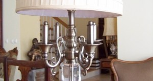 lampa-veioza vintage Anglia  metal,sticla-75 cm