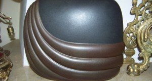 vaza Rosenthal negru mat si brun 1970