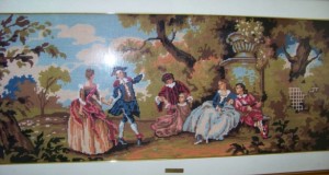 tablou-goblen 115-56 cm-scena rococo