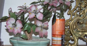 bonsai-pomisor  flori sticla lucrate manual  33-25 cm