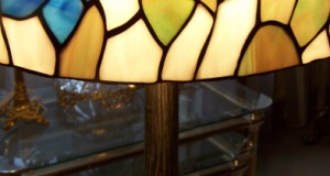 lampa stil Tiffany motiv floral h 60 cm,diam 40