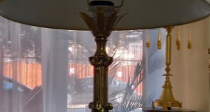 lampa-veioza bronz clasica 65 cm