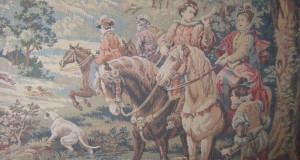 tablou-tapiserie scena de vanatoare 200-100 cm