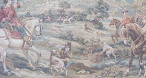 tablou-tapiserie scena de vanatoare 200-100 cm