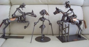 3 sculpturi  metal Hinz&Kunst-manufactura