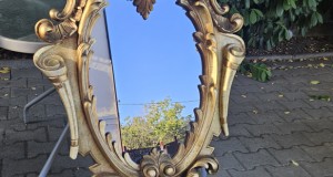 oglinda lux sculptura lemn masiv stil baroc 120-75 cm