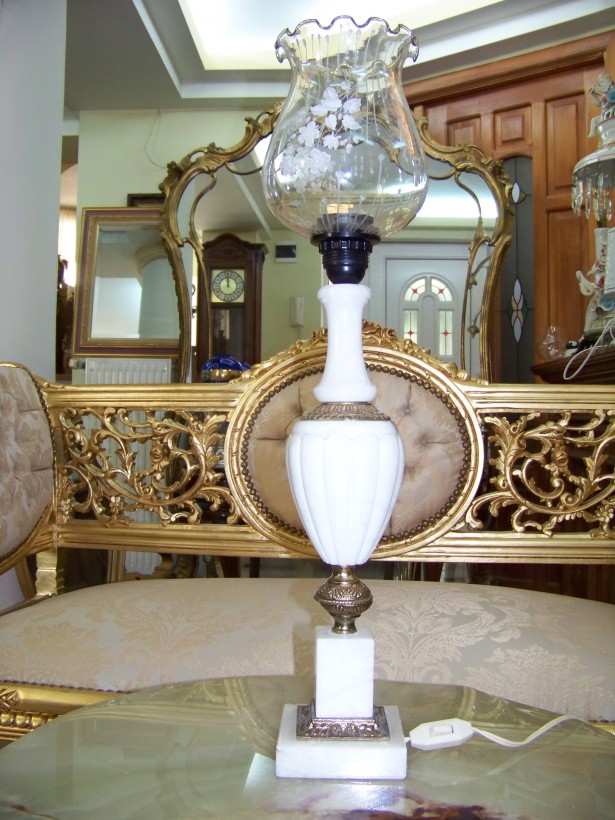 lampa marmura,bronz-58 cm