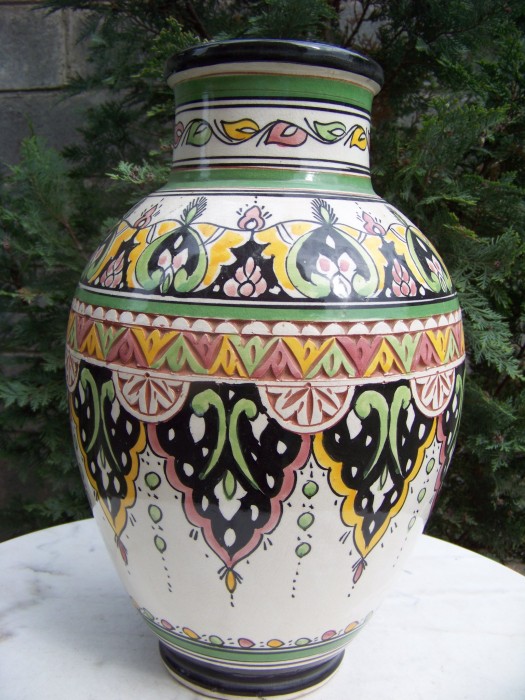 vaza  marocana 40 cm  pictata manual
