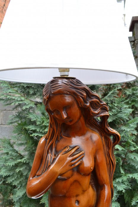 impresionanta lampa-veioza  115 cm statueta -Venus--inspiratie Botticelli