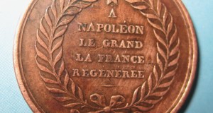 2063-Medalie Napoleon veche in bronz- anul 1833.