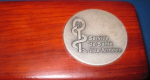 6291-I-Cutie Crucea Rosie Militara franceza Service de Sante Armees.