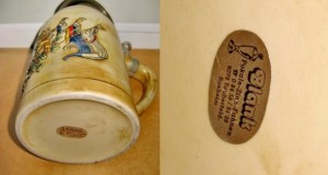 267A-Halba CSU Stamhamm Blazon coroana Lei Steaguri ceramica.