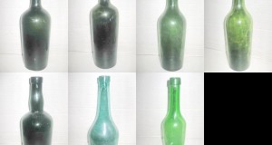 7 Sticle Farmacie-Alcool verzi vechi st. buna fara dop.