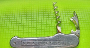 8299-I-Briceag cu Desfacator S.E.V. Marchal Thiers Pradel. Piesa si marca deosebita in stare buna, metal argintiu.