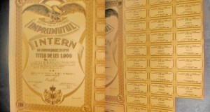 Actiuni vechi Romania-Imprumutul Intern-Titlu 1000 lei 1935.