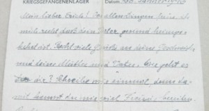 A573-I-ww2-Scrisoare soldat  german din lagar prizonieri razboi.