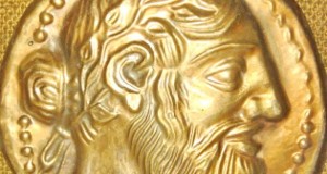 4618- Monedele din Naxos Dionysos 1969 Grecia aplica vintage bronz.