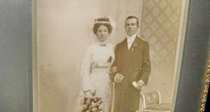 6070-Foto Miri nunta de epoca 1900 rama deosebita visinie.