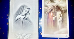 C82A-Semne carte religioase lito carton 1900 Franta Lot 1.