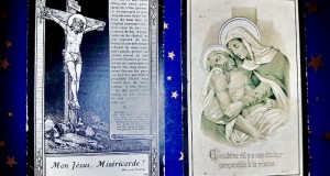 C82D-Semne carte religioase litografice carton anii 1900.