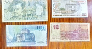 C568-I- Lot 4 Bancnote diverse Europa recente circulate.