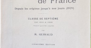 D948-Manual Scolar vechi 1929 Franta Clasa a 7 a stare F.B.