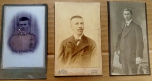 H176-Lot 3 CDV Foto ANII 1900 Art Nouveau carton gros stare buna. Cabinete Foto: 1. Visit Portrait. 3. J. Carposio Fiume. 3. J. Fuchs Berlin.