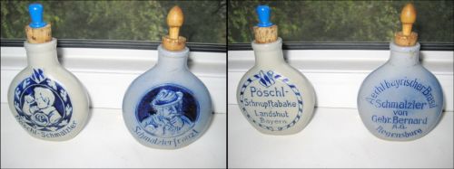69a-Plosca-Ploscute mici germane din portelan- ceramica Smalzler.