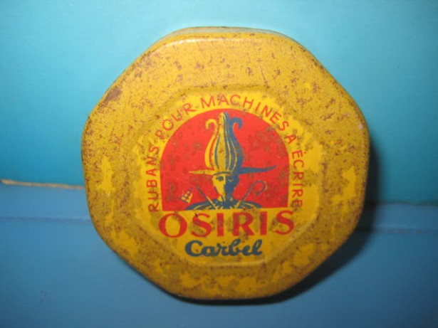 5473-I- OSIRIS CORBEL-cutie veche ace masina scris colectie deosebita.