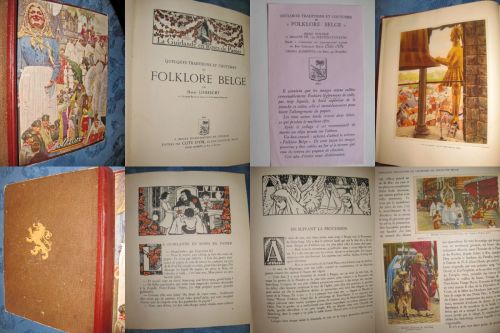 Album vechi Folclorul Belgia 1949. Traditii si costume Henri Liebrecht. Academia Regala de Limba si