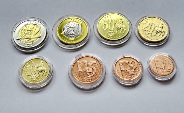 A166-UNC-Lituania 2003-euro specimen prototip monede numismatica.
