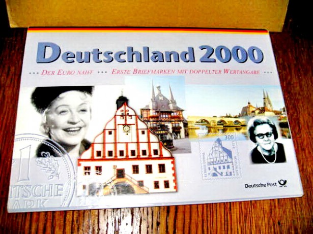 A165-Album monedele germane UNC 2000 colectie numismatica Germania.