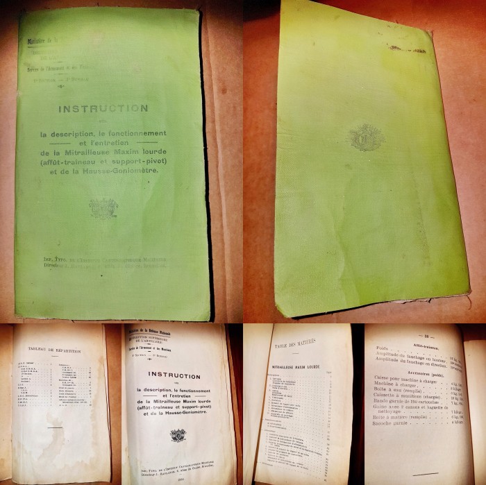 C83-Mitraliera MAXIM Lourde Manual de Instructiuni 1930.