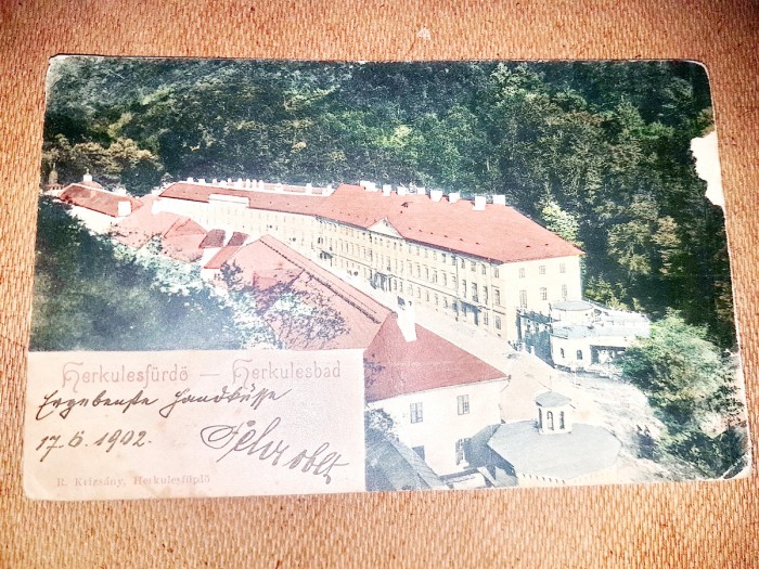 C481-I-Carte Postala vedere veche Herculane 1902.