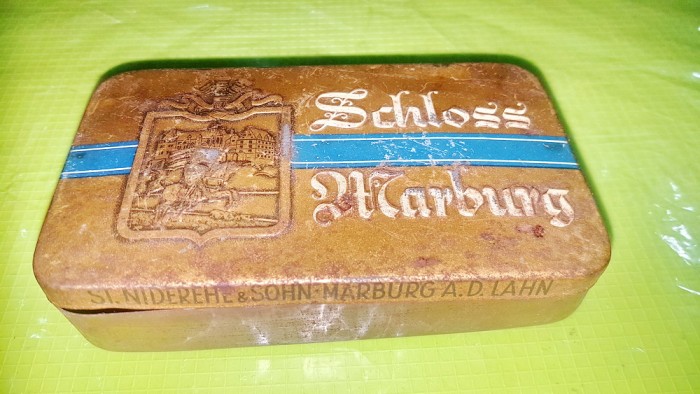 D611- Cutie Tabac colectie veche Schloss ( Castelul) Marburg
