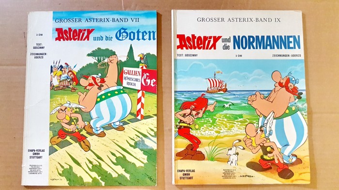 C956- 2 ASTERIX reviste benzi desenate Gotul si Normanzii.