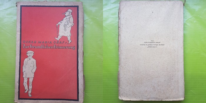 E34-O.M GRAF-Carte veche germane 1922-Ca o Amintire frumoasa