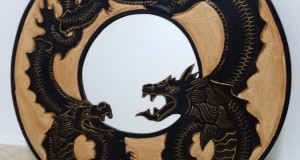 Superbe oglinzi rame din lemn cu dragoni