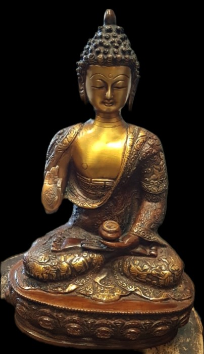 Sculptura Budhha bronz masiv de dimensiuni impresionante