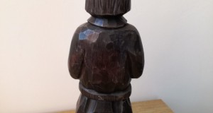 Sculptura din lemn figura masculina, barbat