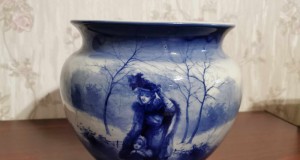 Vaza vas ghiveci portelan antic vechi Royal Doulton stilul Art Nouveau
