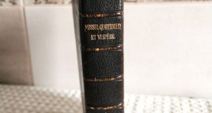 Misal roman vechi carte religioasa celebrarea Sfintei Liturghii, coperti piele, 1937
