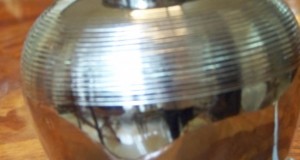 lampa portelan argintiu-lucios 28 cm