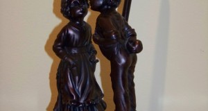 lampa-statueta bronzuita-45 cm